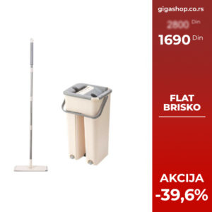 Flat Mop (brisko) sa kantom i poklon 2 krpe