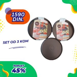 Chicha set 3 kom – kalupi za picu i  slatke i slane pite