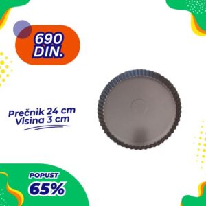 Karbonski kalup za picu i  slatke i slane pite 24 cm