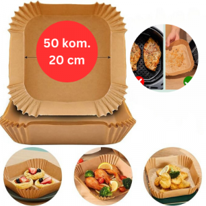 Pek papir za Air Fryer i tepsije četvrtasti  20 cm