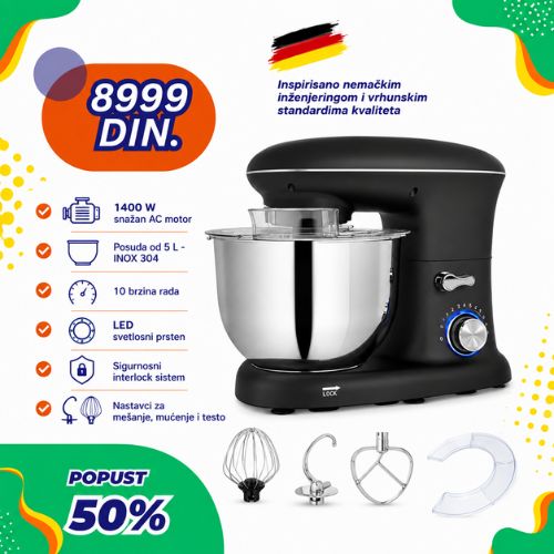 Kuhinjski mikser robot BLACK
