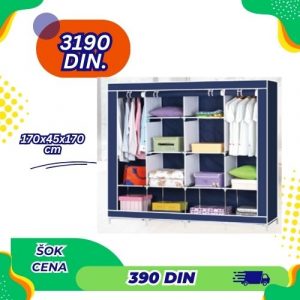 Sklopivi prenosivi orman 170x45x170 cm