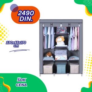 Sklopivi prenosivi orman 130x45x170 cm