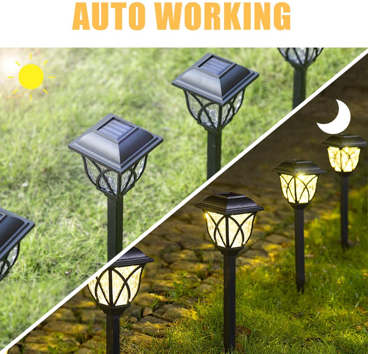 Solarne lampe za dvorište – 6 LED baštenskih svetiljki - Slika 5