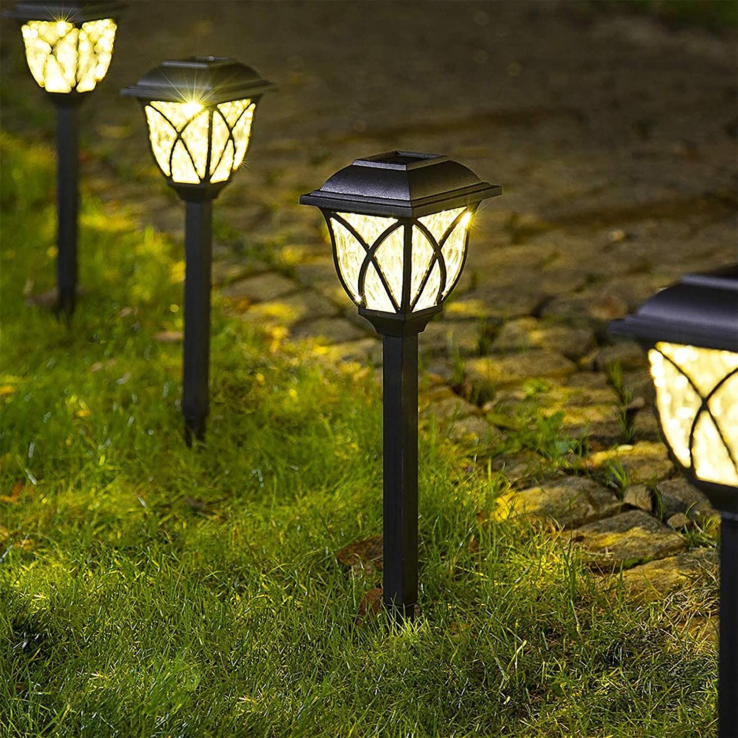 Solarne lampe za dvorište – 6 LED baštenskih svetiljki - Slika 4