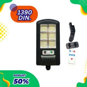 Solarni LED reflektor sa senzorom pokreta + daljinski upravljač