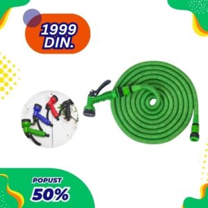 Baštensko rastegljivo crevo 50 FT (15,2 m) – zeleno