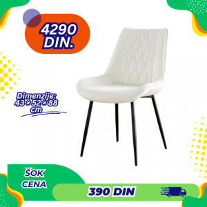 Verona stolica za trpezariju br: 58 - krem