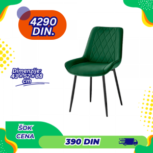 Verona stolica za trpezariju br: 58 - zelena