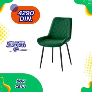 Verona stolica za trpezariju br: 58 – zelena