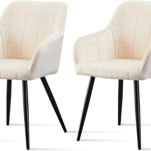 Stolica BIANCA – Velvet stolica sa metalnim nogama