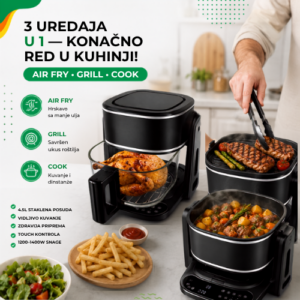 Zotrix TurboFry MultiChef 3u1 – Friteza na vruć vazduh
